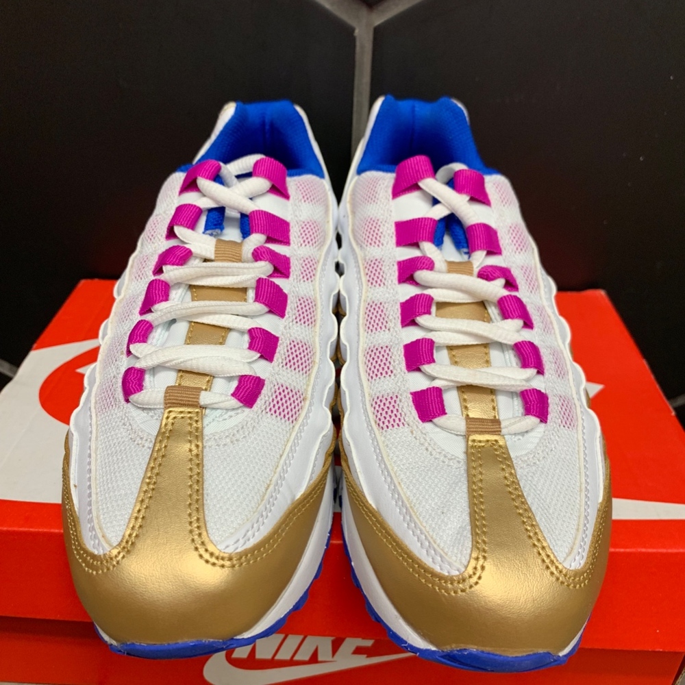 Nike Air Max '95 LE GS Peanut Butter & Jelly Shoes - Picture 3 of 6